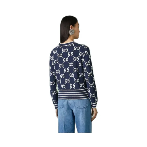 GG cotton jacquard cardigan