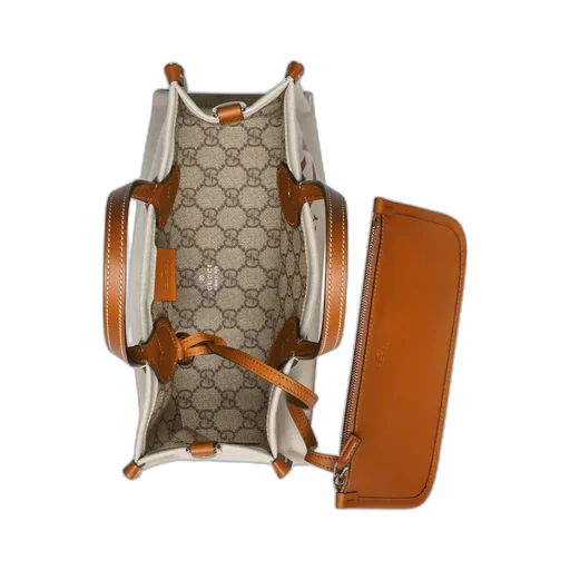 Mini tote bag with Gucci print