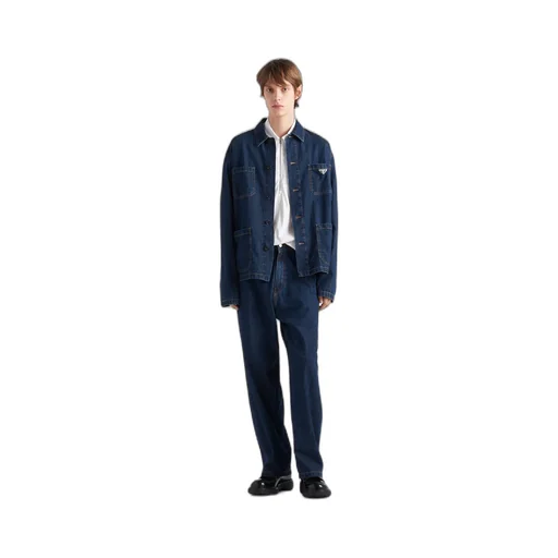 Light denim blouson jacket
