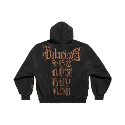 Heavy Metal Zip-Up Hoodie Oversized
