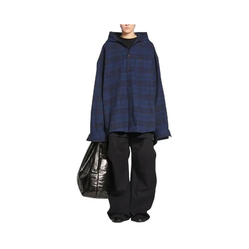 Check Overshirt Hoodie