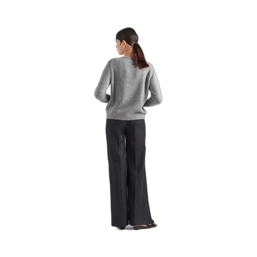 Wool, cashmere and lamé crew-neck sweater