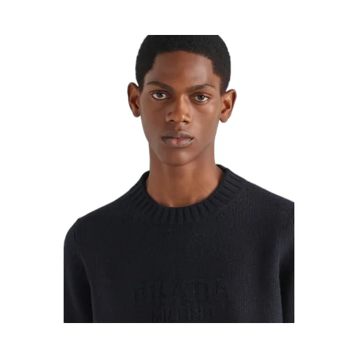 Wool and cashmere crew-neck sweater
