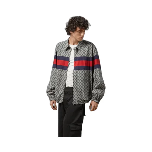 GG print cotton jacket