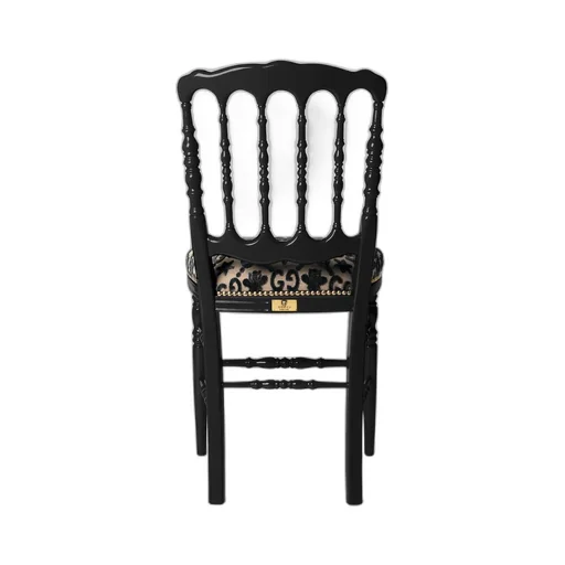 Wood chair with GG bees and stars
