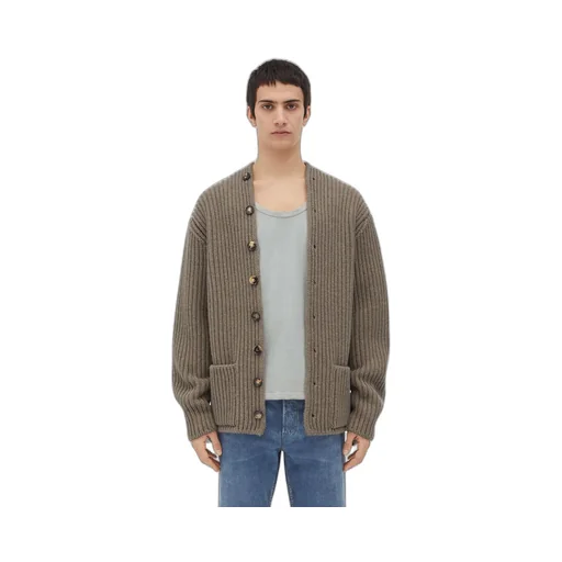 Wool And Cashmere English Rib Cardigan