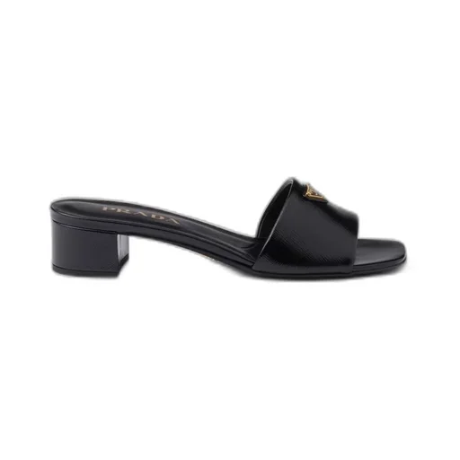 &nbsp;Saffiano patent leather sandals