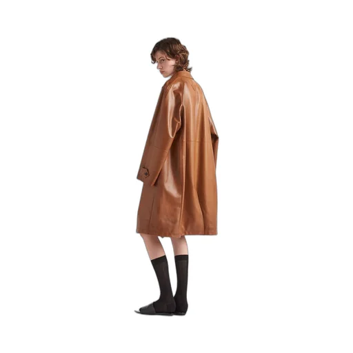 Nappa leather coat