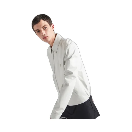 Nappa leather blouson jacket