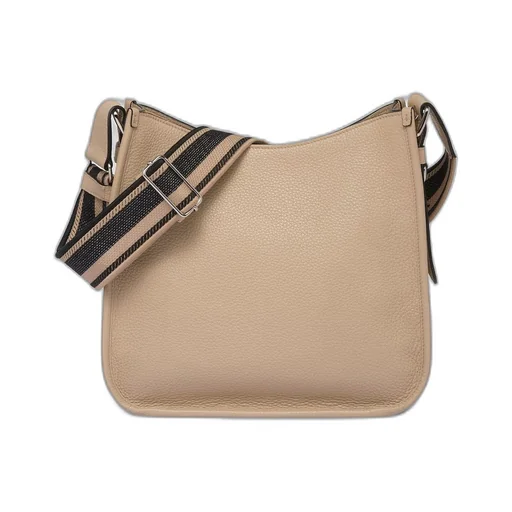 Leather hobo bag