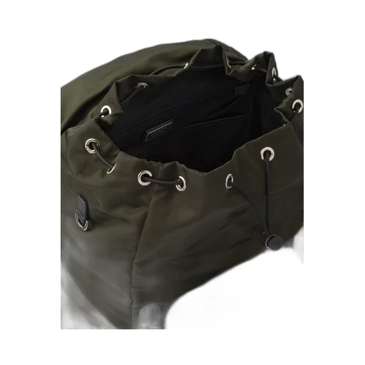 Re-Nylon and Saffiano leather backpack