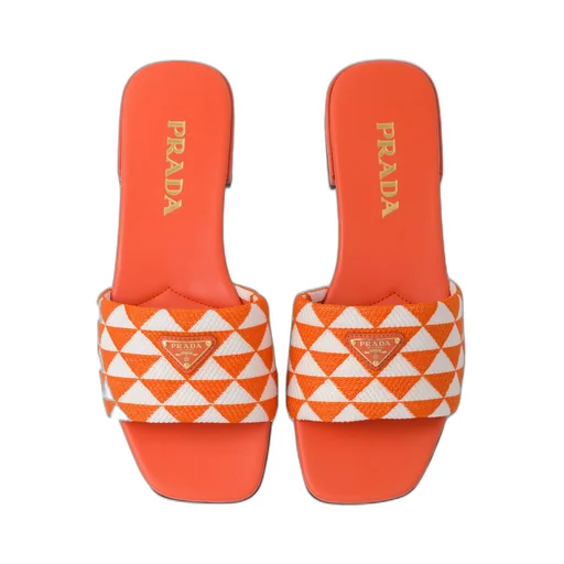 Embroidered fabric slides