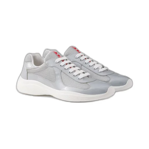 Patent leather and technical fabric Prada America's Cup sneakers