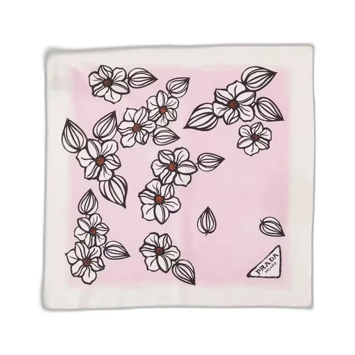 Printed twill scarf
