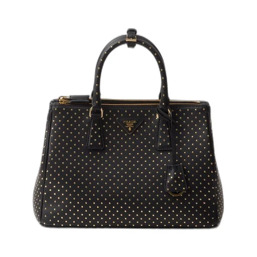 Large Prada Galleria studded leather bag