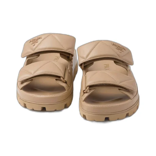 Padded nappa leather sandals