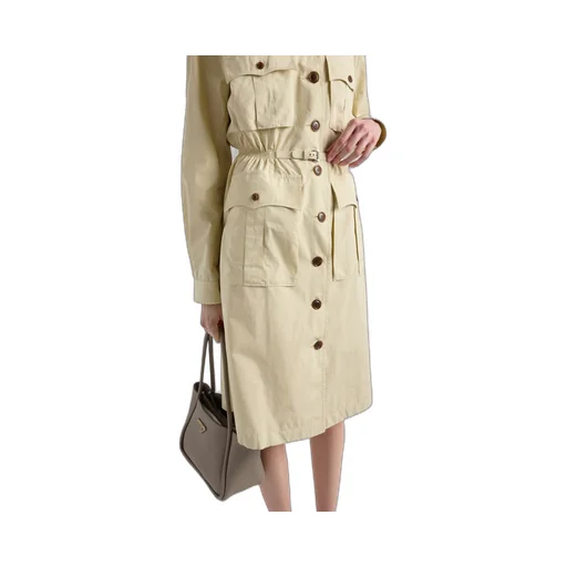 Poplin shirt-dress
