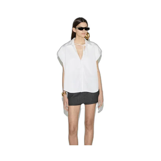 Cotton shirt with Gucci embroidery