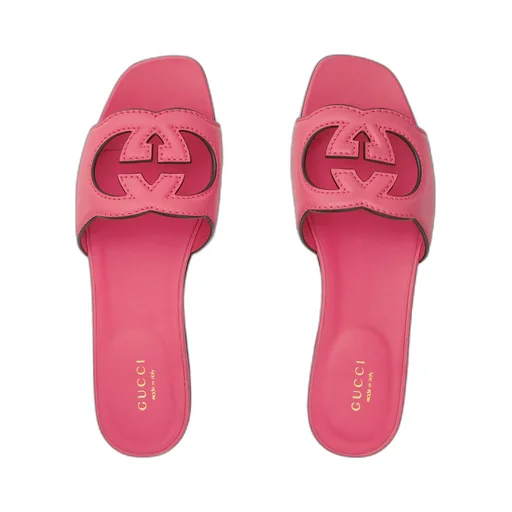 Women's Interlocking G cut-out slide sandal