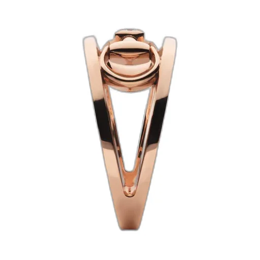 18k Horsebit wide diamond ring