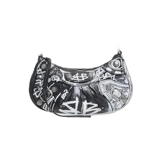 Le Cagole Mini Bag With Chain Graffiti