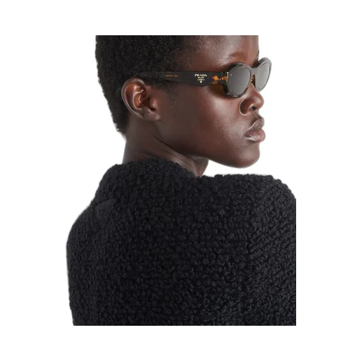 Bouclé mohair cardigan