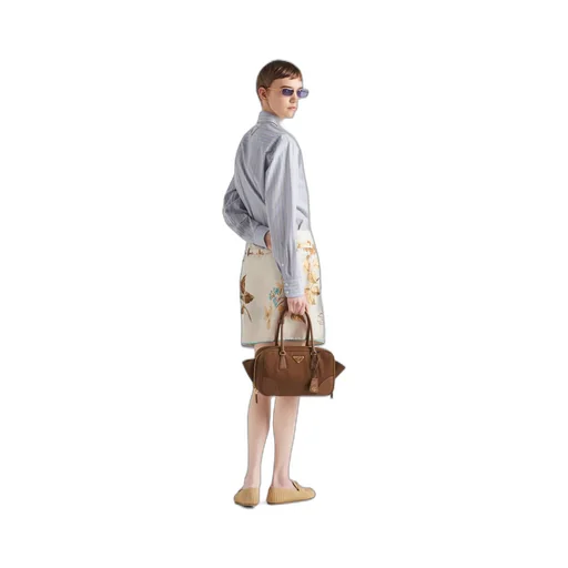 Striped poplin shirt