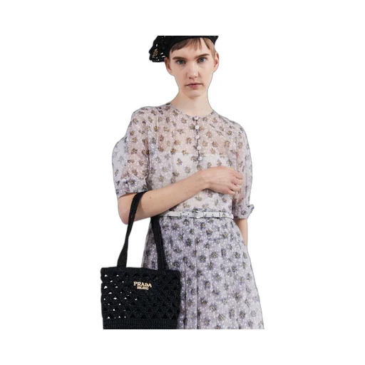 Printed nylonette dress