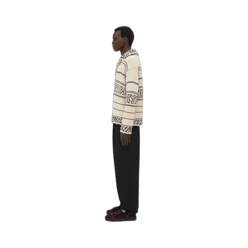 Cotton And Wool Textured Jumper