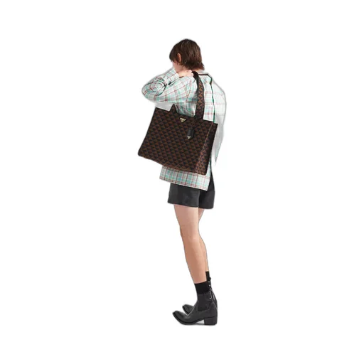 Prada Symbole bag in embroidered fabric