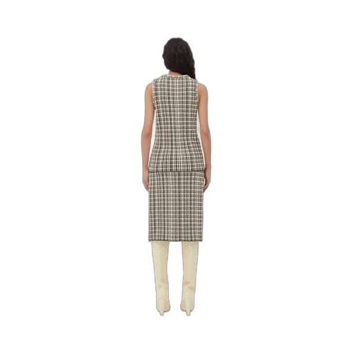 Cotton Viscose Check Top