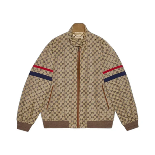 GG cotton canvas zip jacket