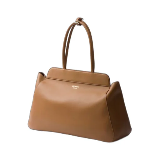 Large leather tote bag