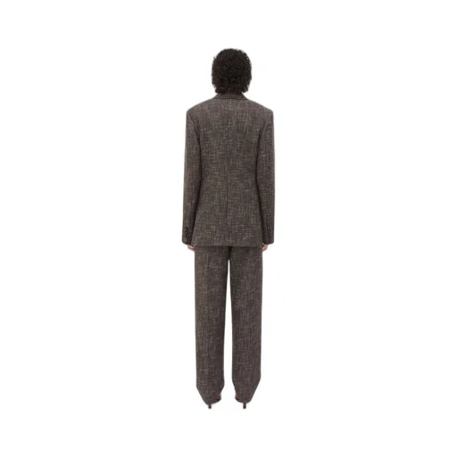 Wool And Cotton Pied De Poule Jacket