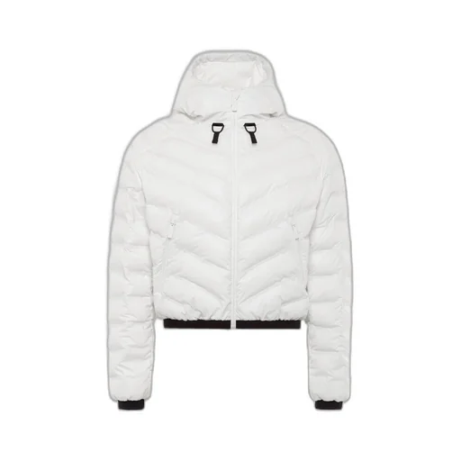 Light Re-Nylon hooded puffer jacket