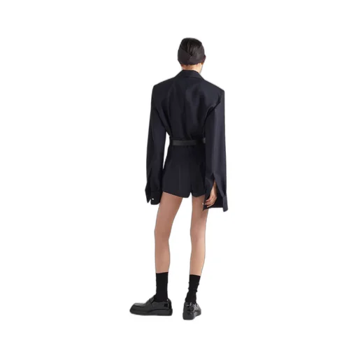 Single-breasted mohair jacket
