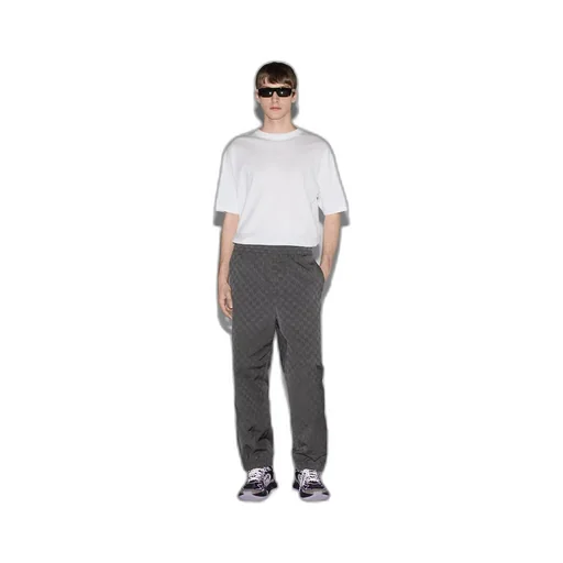 Nylon GG jacquard trouser