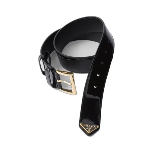 Patent leather belt
