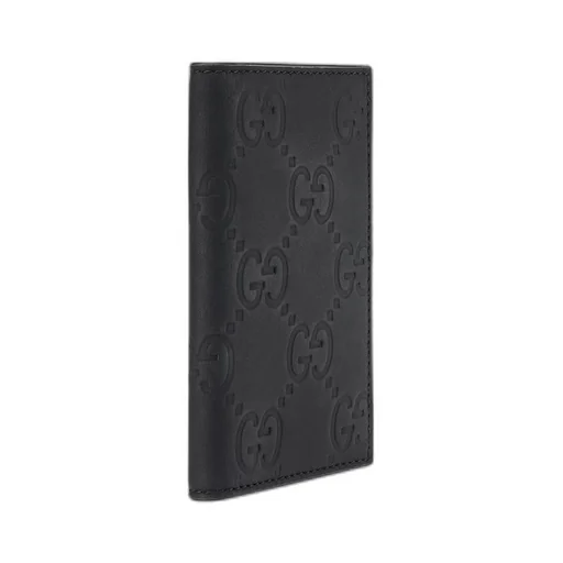 GG rubber-effect long card case