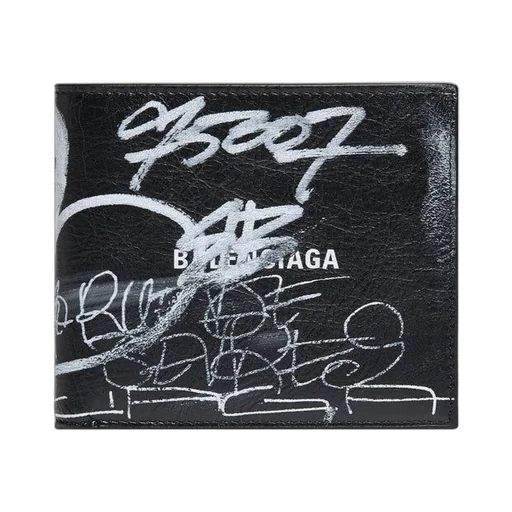 Square Folded Graffiti Wallet