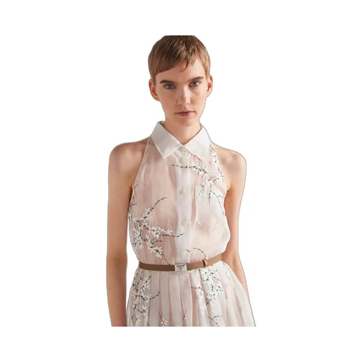 Embroidered organza dress