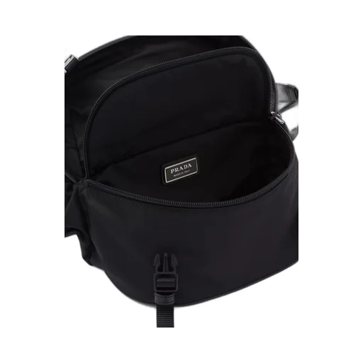 Re-Nylon and Saffiano leather shoulder bag