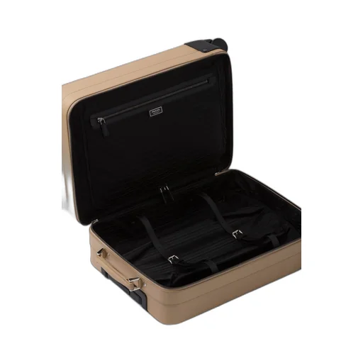 Saffiano leather trolley