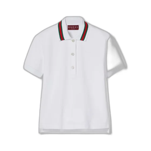 Cotton stretch piquet polo shirt