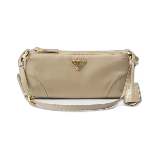 Re-Edition 2002 Re-Nylon and brushed leather shoulder bag