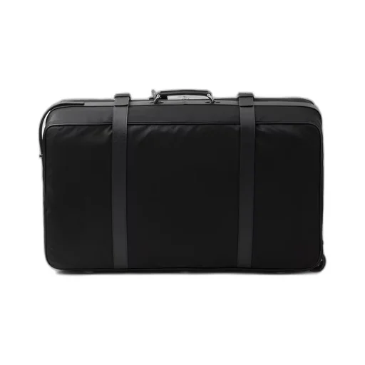 Re-Nylon and Saffiano leather suitcase