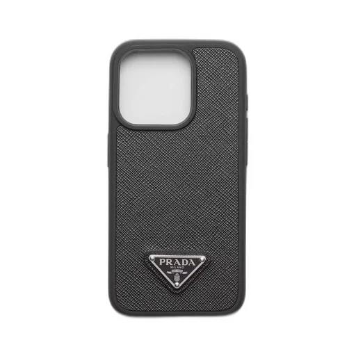 Saffiano leather cover for iPhone 15 Pro