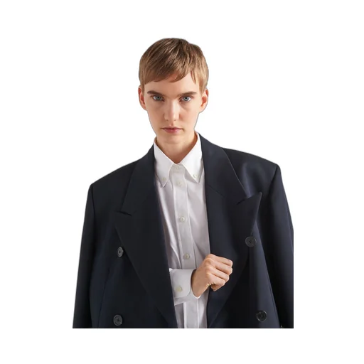 Embroidered Oxford cotton shirt