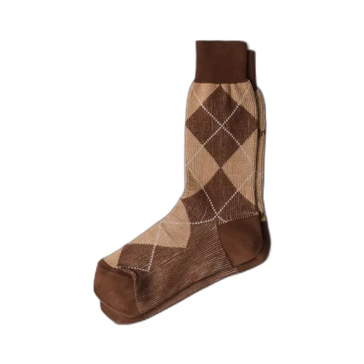 Argyle cotton ankle socks