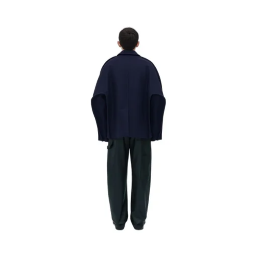 Melange Wool Felt Coat